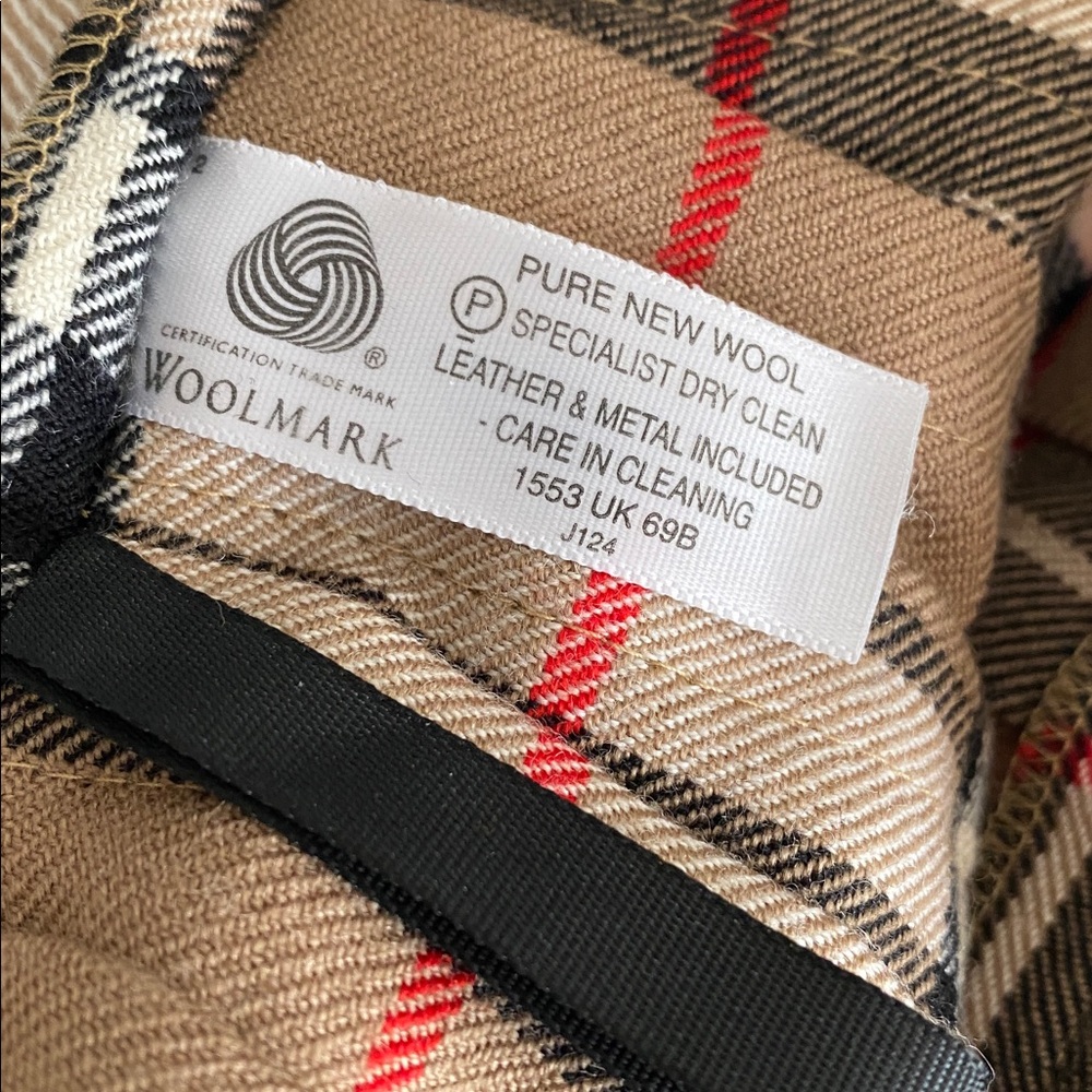 James Pringle Weavers Wool Fringe Plaid Kilt Maxi Skirt Tan US 12 - Picture 9 of 9